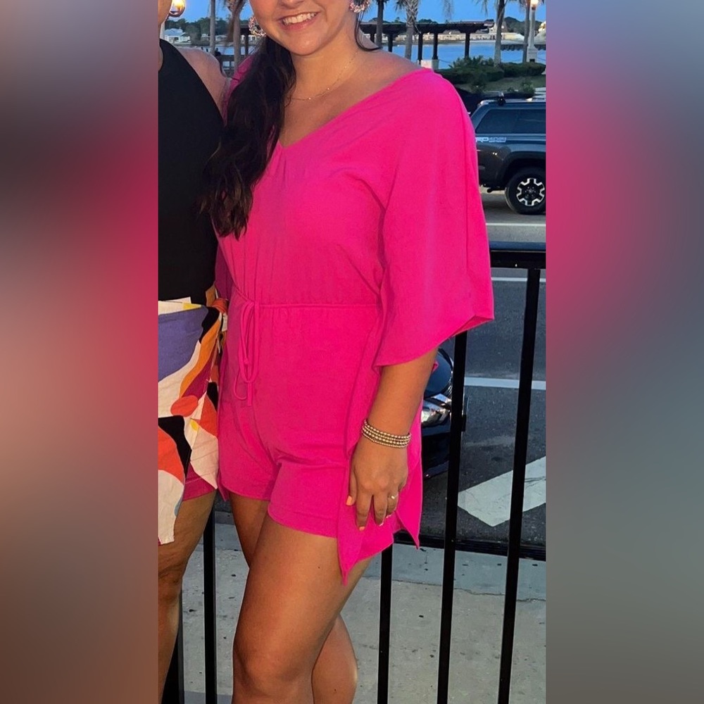 Pink Lily romper